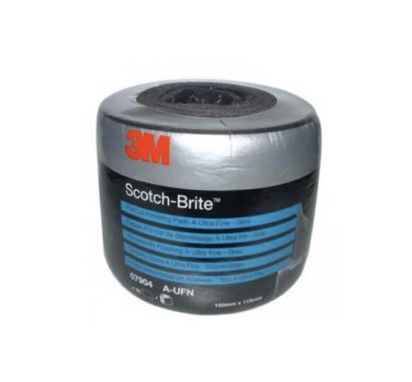 [7904] 3M Rouleau de 35 coupes Pré-découpé Scotch Brite Gris Ultra Fine