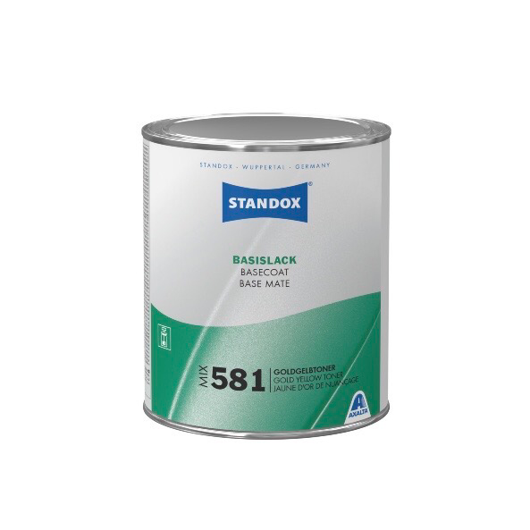 Basecoat Mix 581 Gold Yellow Toner 1L