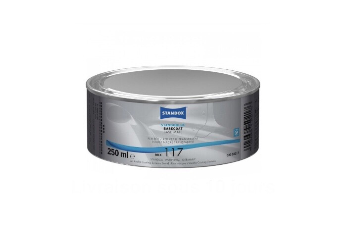 [117] MIX 117 STANDOBLUE BASE MATE ROUGE NACRÉ TRANSPARENT  0.25L
