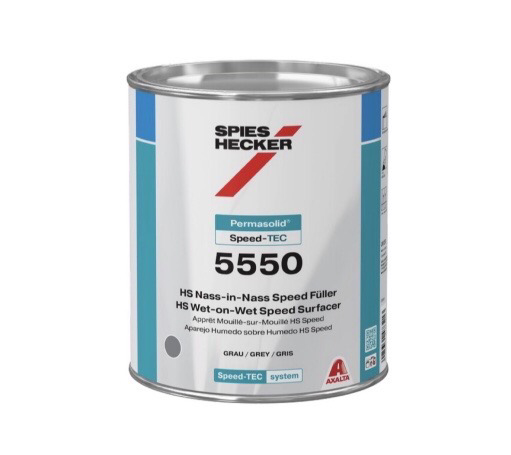 [5550-Grey] Permasolid® Speed-TEC
Apprêt Mouillé-sur-Mouillé HS Speed 5550 Gris 1L