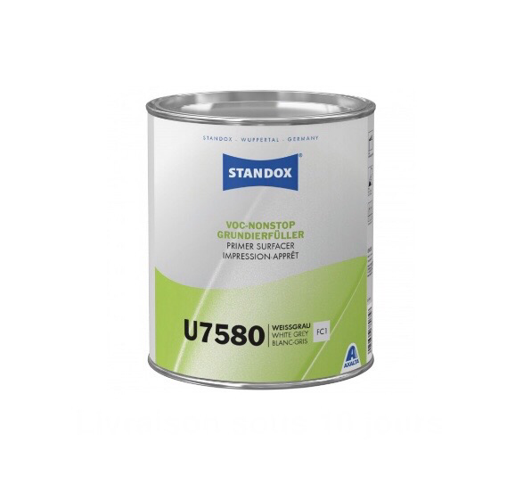 [U7580 FC1] U7580 Standox Impression-Apprêt VOC Nonstop Blanc Gris 3.5L