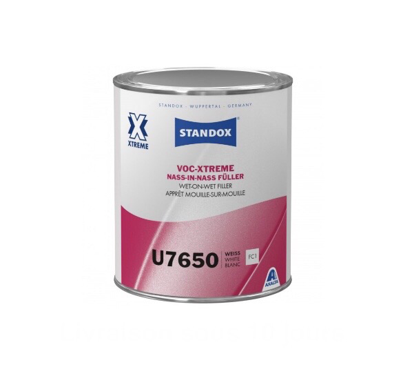 U7650 Standox Apprêt Mouillé-sur-Mouillé VOC-Xtreme Blanc 1L