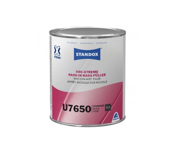 U7650 Standox Apprêt Mouillé-sur-Mouillé VOC-Xtreme Noir 1L